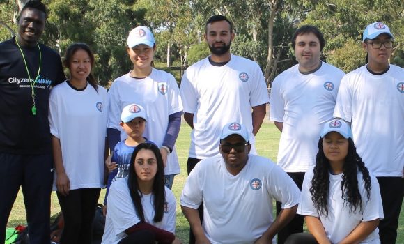 City at Work participants and trainers at Melbourne City Football Club.