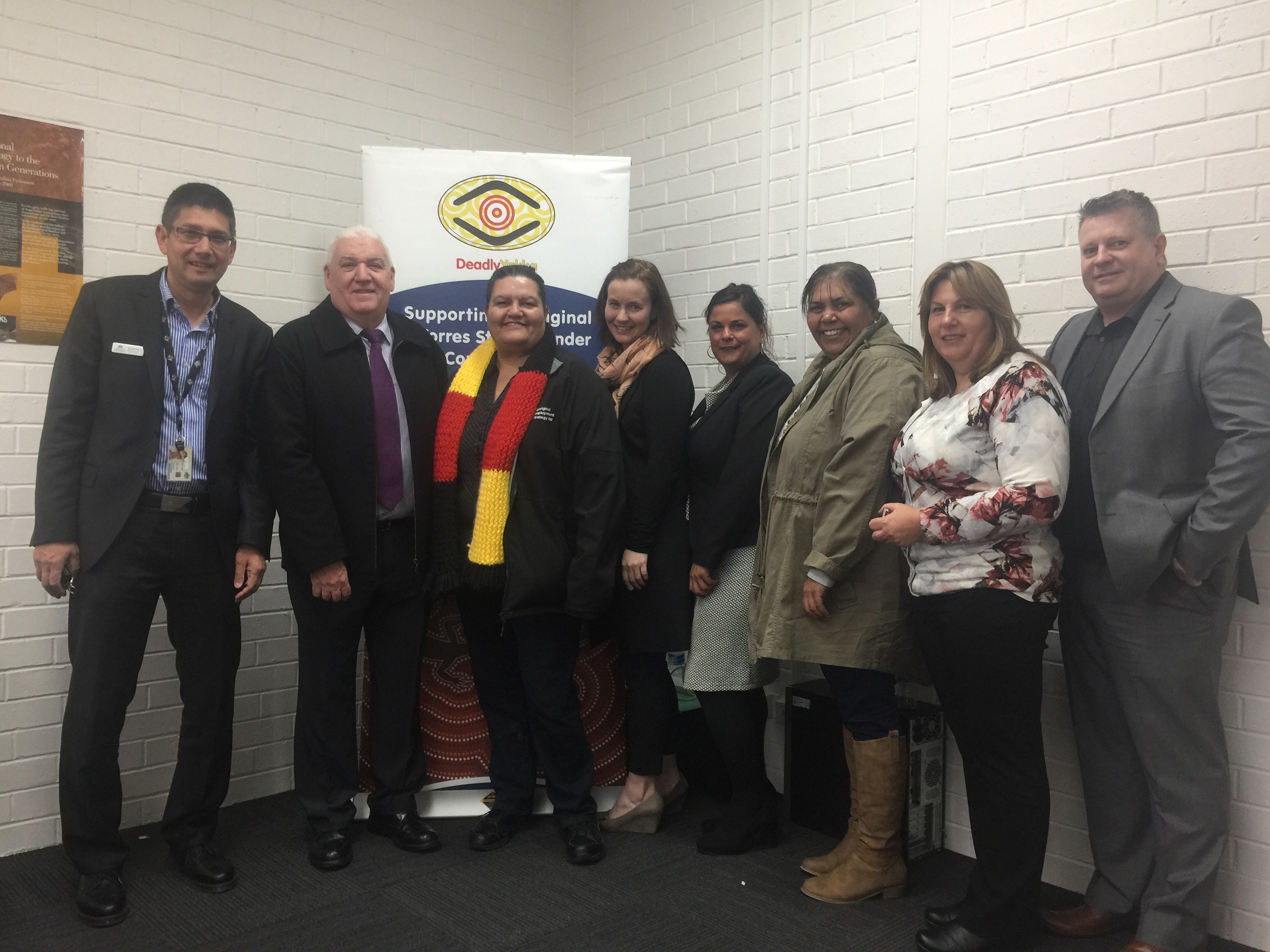 MatchWorks and ESG team members with special guests at the Deadly Yakka launch for Belconnen, ACT.