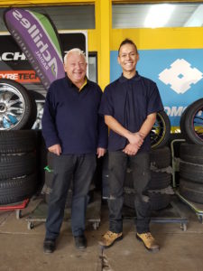 Transtate Tyre and Suspension Services Owner Adrian Heffernan and ESG job seeker & PaTH intern Kieran.